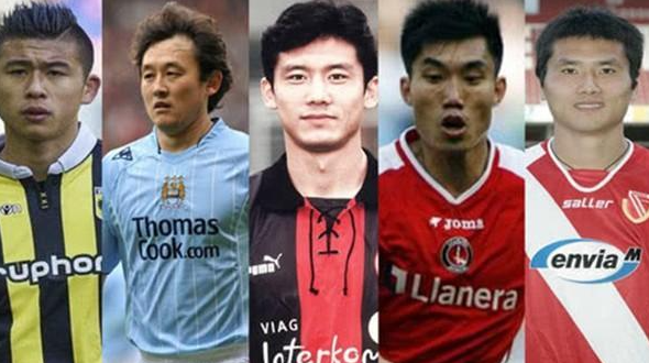 Who are the Chinese players who have traveled to Europe?