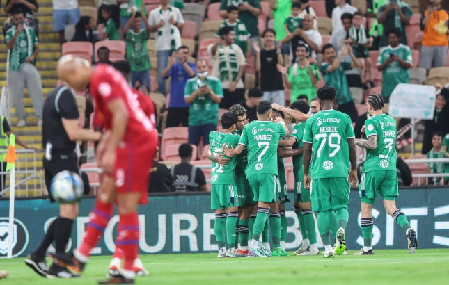 Saudi Arabia United - Jeddah National thrashes Abha 5-1 as Mahrez, Kessi cross each other's goals in two minutes