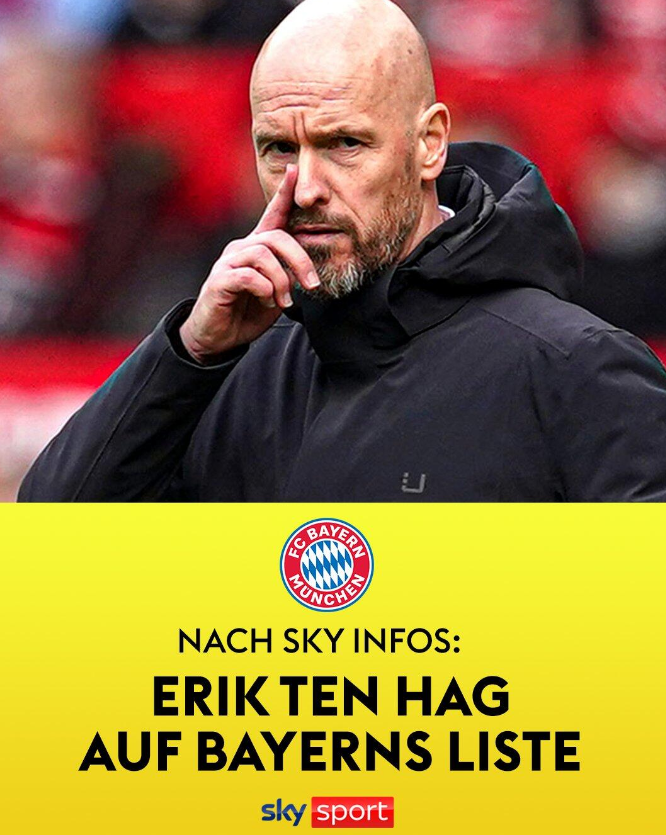 Bayern nimmt Man Utd-Boss Ten Hahn ins Visier, Gespräche laufen bereits, Ten Hahn als Alternative zum Bayern-Boss