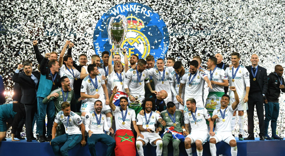 How many times has Real Madrid won the UEFA Champions League in which years (all the league titles Real Madrid has won in history)