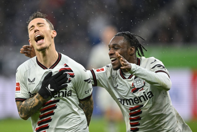 Leverkusen's unbeaten run reaches 48, just five games short of an unbeaten treble