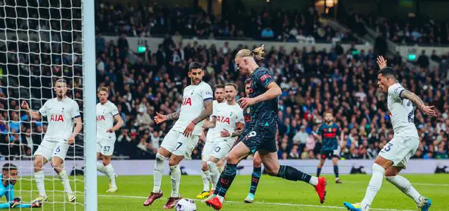 EPL - Man City 2-0 Tottenham Hotspur führt mit 2 Punkten Vorsprung vor den Gunners Harland-Double Sun verlor einen einzigen Schuss