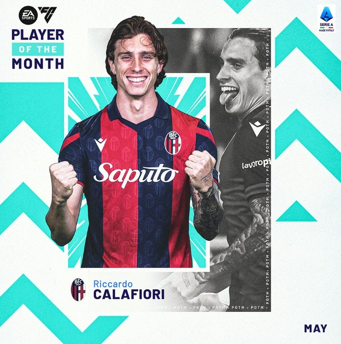 Bologna defender Carafiore named Serie A Player of the Month for May