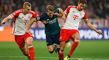 Bayern 1-0 Arsenal! 3-2 on aggregate to advance to the Champions League quarterfinals