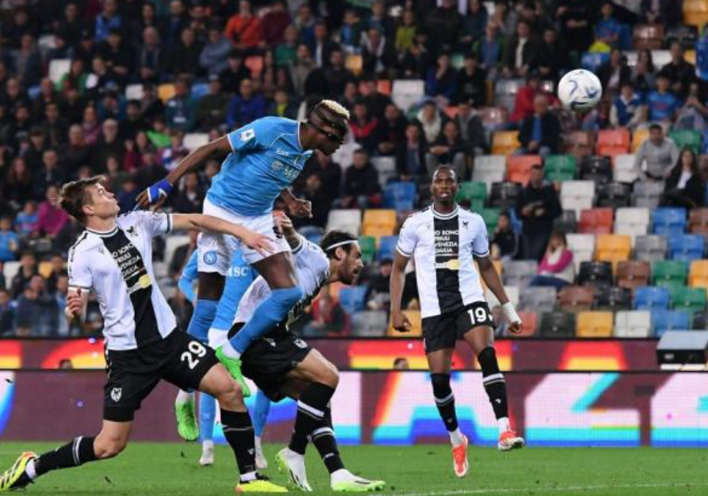 Serie A - Napoli held to a 1-1 draw away at Udinese, Osmeen's back-to-back brace + blown goal