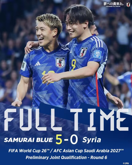 WC Asian Zone: Japan beat Syria 5-0, Ei Kukai shines in match