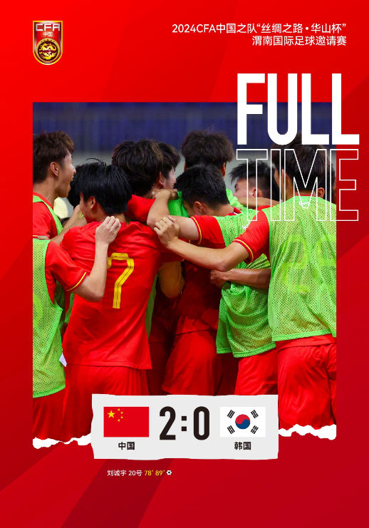 China U19s beat South Korea U19s 2-0 to win 2024 Silk Road - Huashan Cup