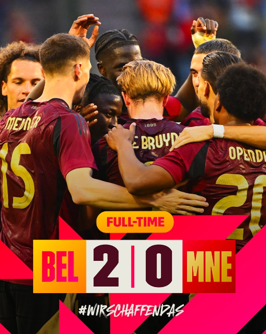 Soccer Friendly: Belgium beats Montenegro 2-0