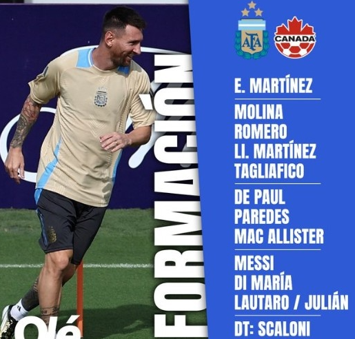 Ole newspaper predicts Argentina's starting lineup for Copa America opener