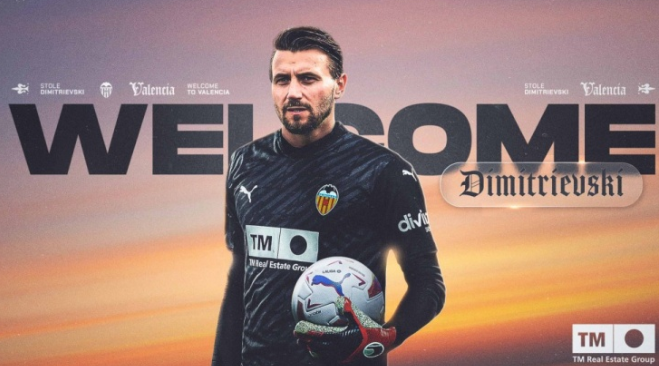 Valencia signs Northern Macedonia goalkeeper Dimitrevski