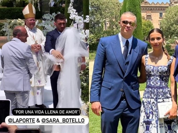 Naboldi's wedding, with two of his City teammates in attendance.