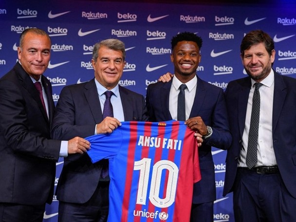 Barcelona's No. 10 jersey is not selling, and Ansel Fadi is the guilty party.