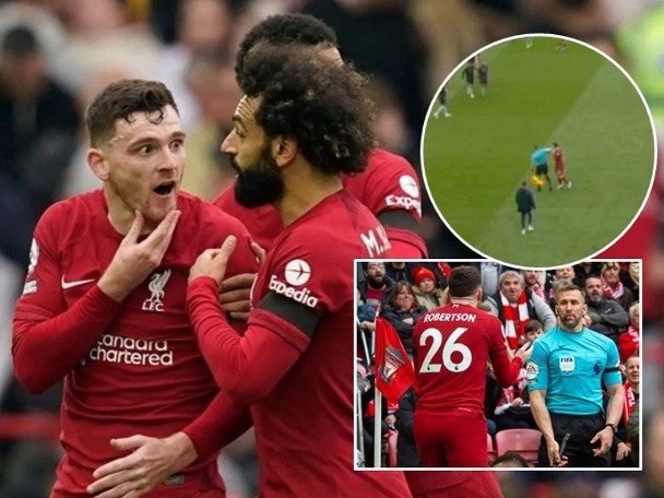 Liverpool forced a draw with Arsenal, and the Punter opened his elbow to hit someone!