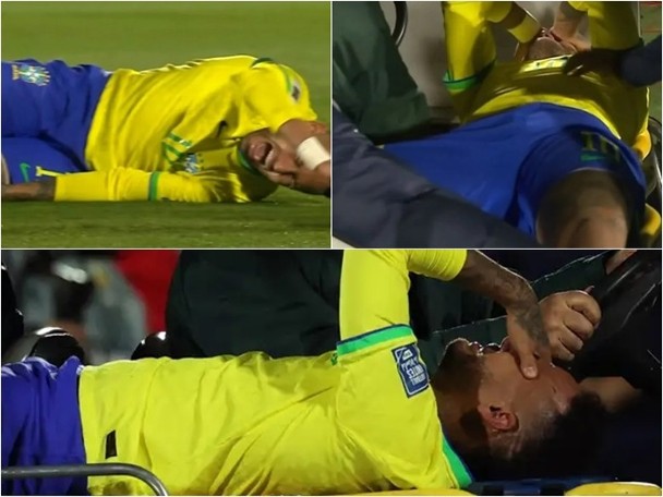 Nima seriously injured and shouted to be carried off the field Brazil swallowed Uruguay 2 eggs