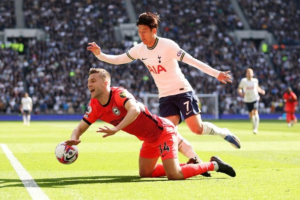 Son Heung-min scores 100 Premier League goals in Tottenham Hotspur's setback to Brighton