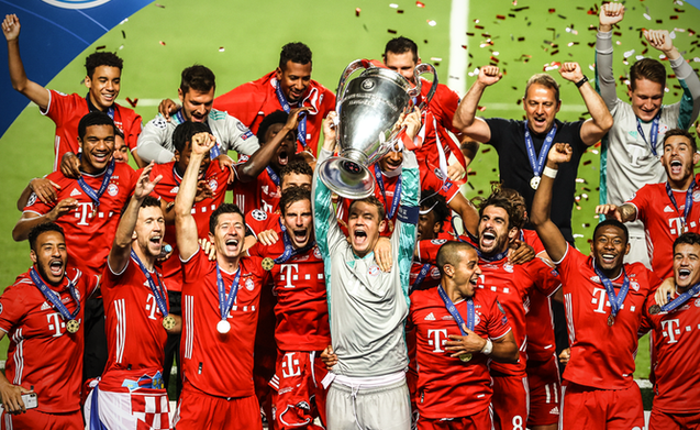  What year was Bayern's most recent Champions League title?