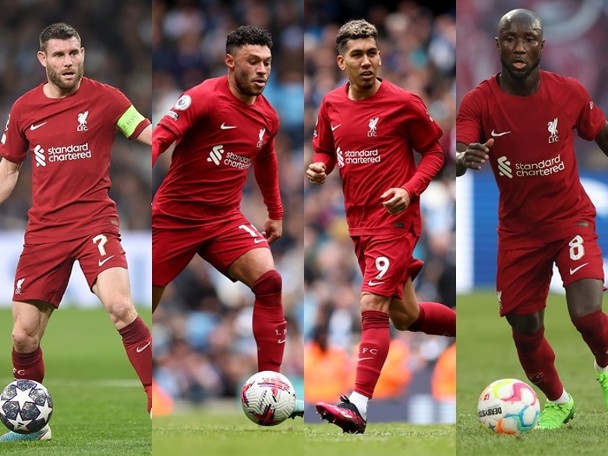 Liverpool's 4 stars leave the club at the end of the season.