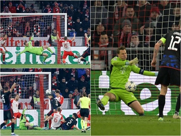 Nua's miraculous 3 consecutive saves. Bayern hasn't lost a group game in 6 years.