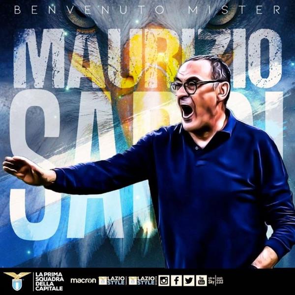 Lazio gibt Maurizio Sarri als neuen Teammanager mit einem 2-Jahres-Vertrag und einem Jahresgehalt von 3 Millionen bekannt