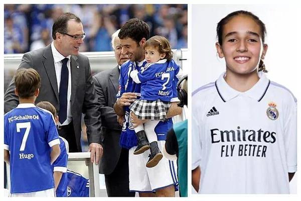 'Real Madrid's new women's soccer star! Maria Gonzalez, Raul's 12-year-old daughter, joins the team