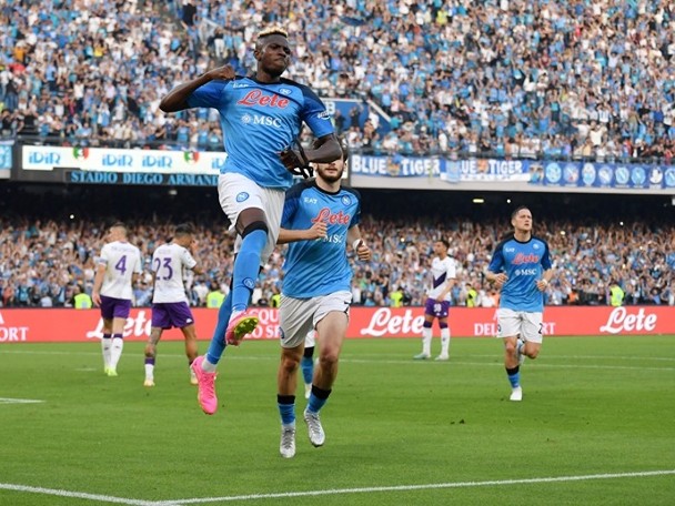 Napoli's title-winning romp! Osenhan sets new Weah goal scoring record