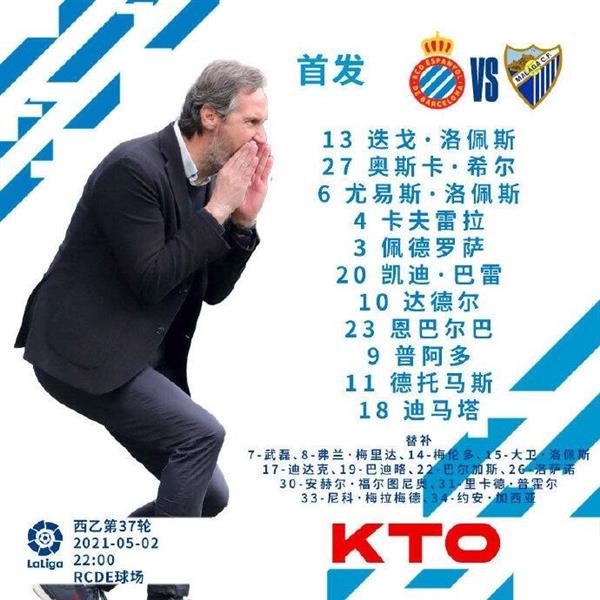 Wu Lei reappears as a substitute! Espanyol vs Málaga Starting XI Revealed